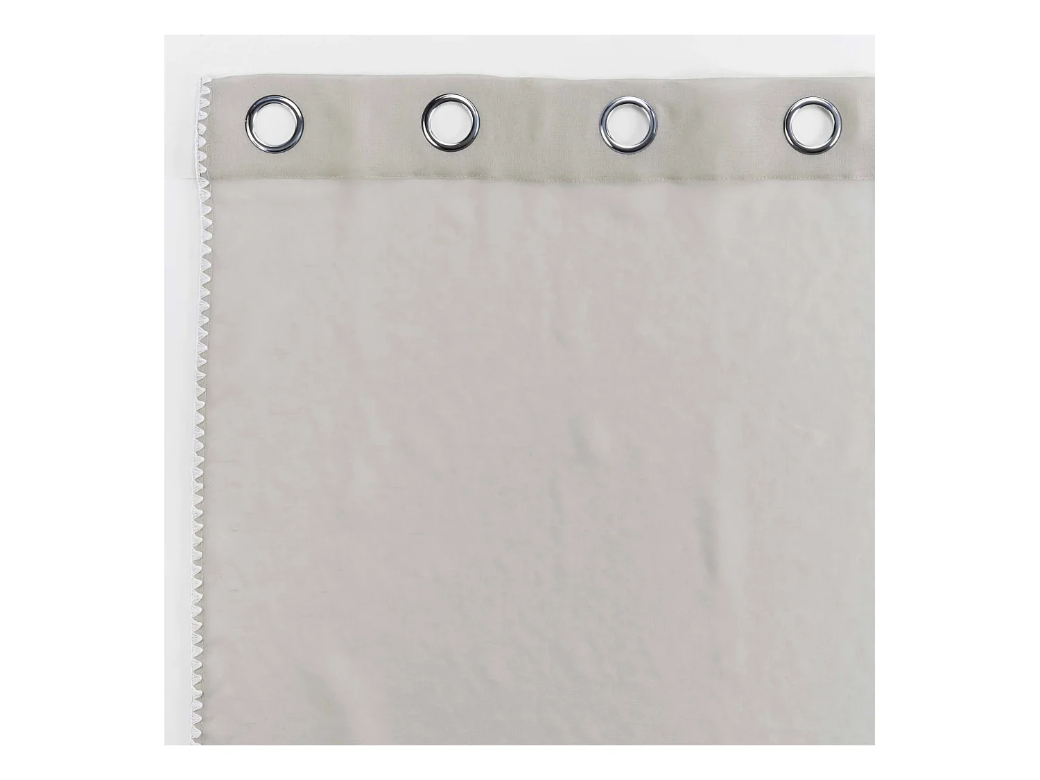 Rideau Voilage à Œillets "Fantaisie Louise" 140x240cm Beige