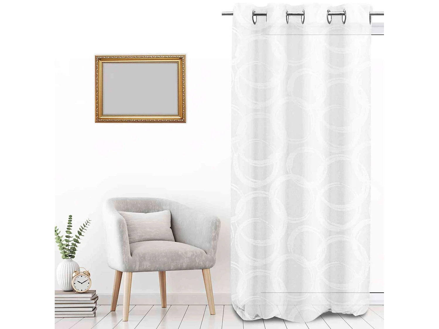 Visillo con ojales 135x250 cm CIRCLE, por Soleil d'Ocre