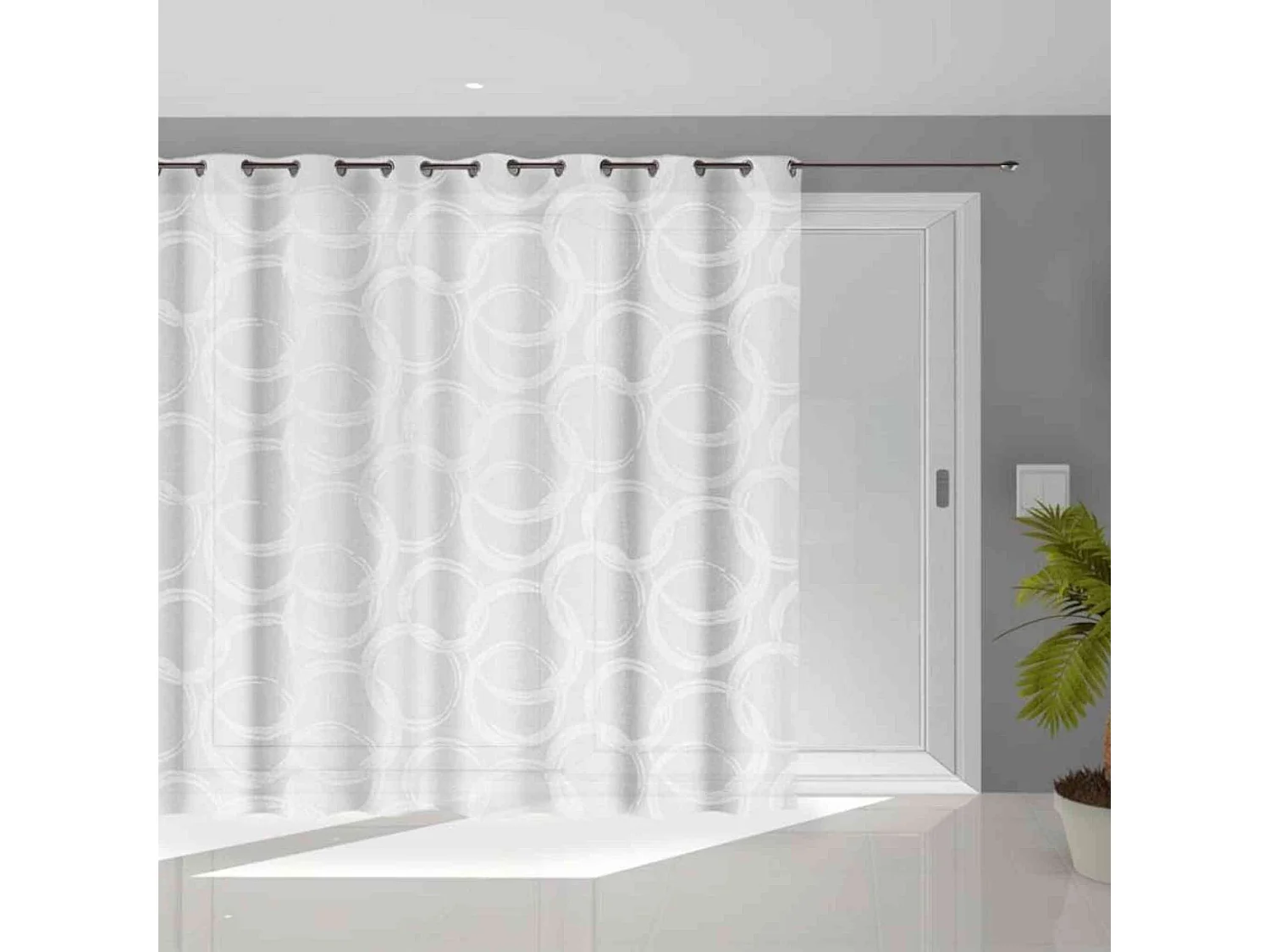 Visillo con ojales 135x250 cm CIRCLE, por Soleil d'Ocre