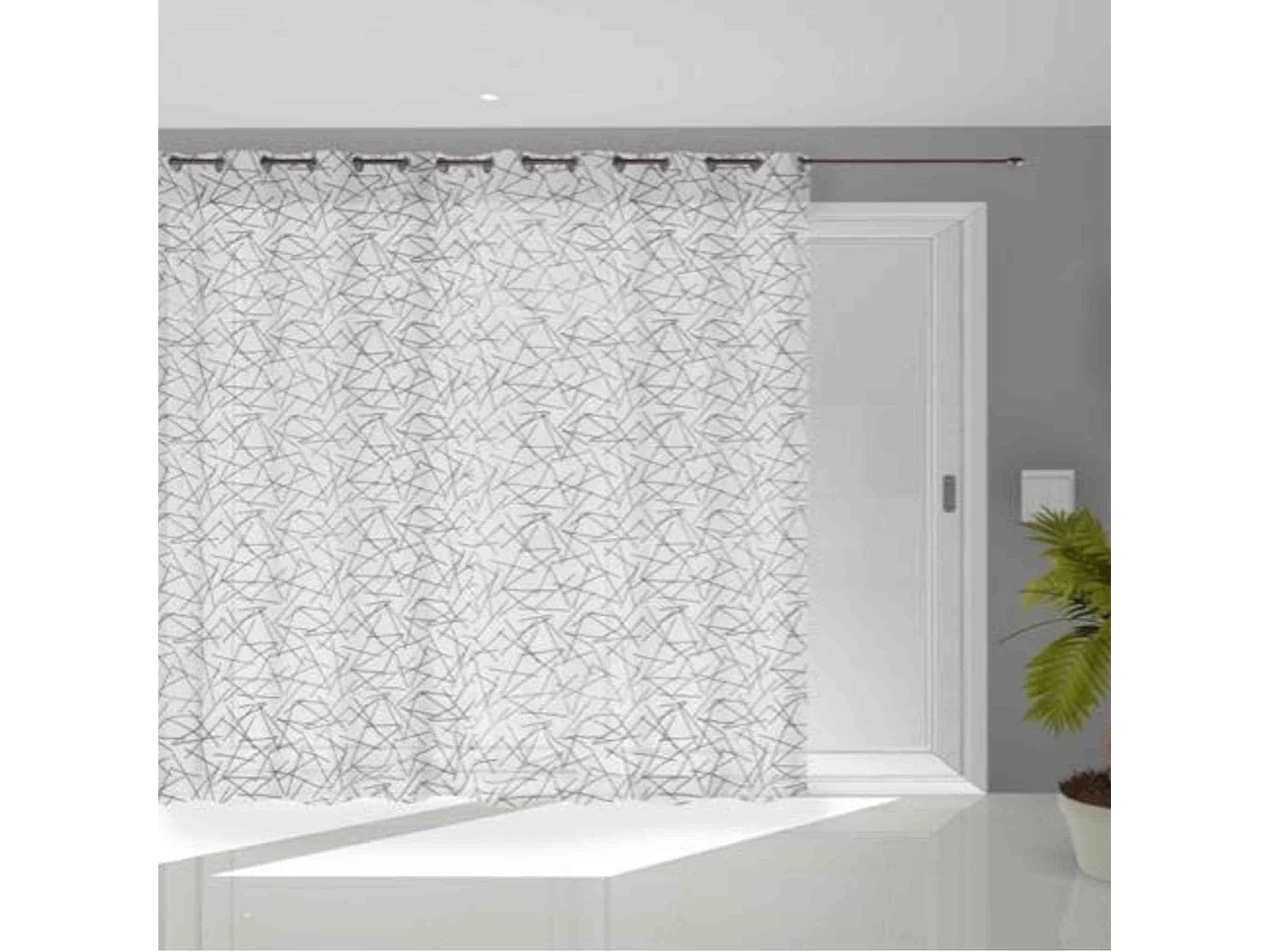 Voilage à œillets Luc blanc 280x250 cm