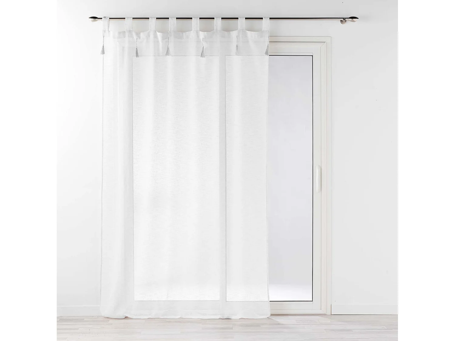 Rideau Voilage à Passants "Dalia" 140x240cm Blanc