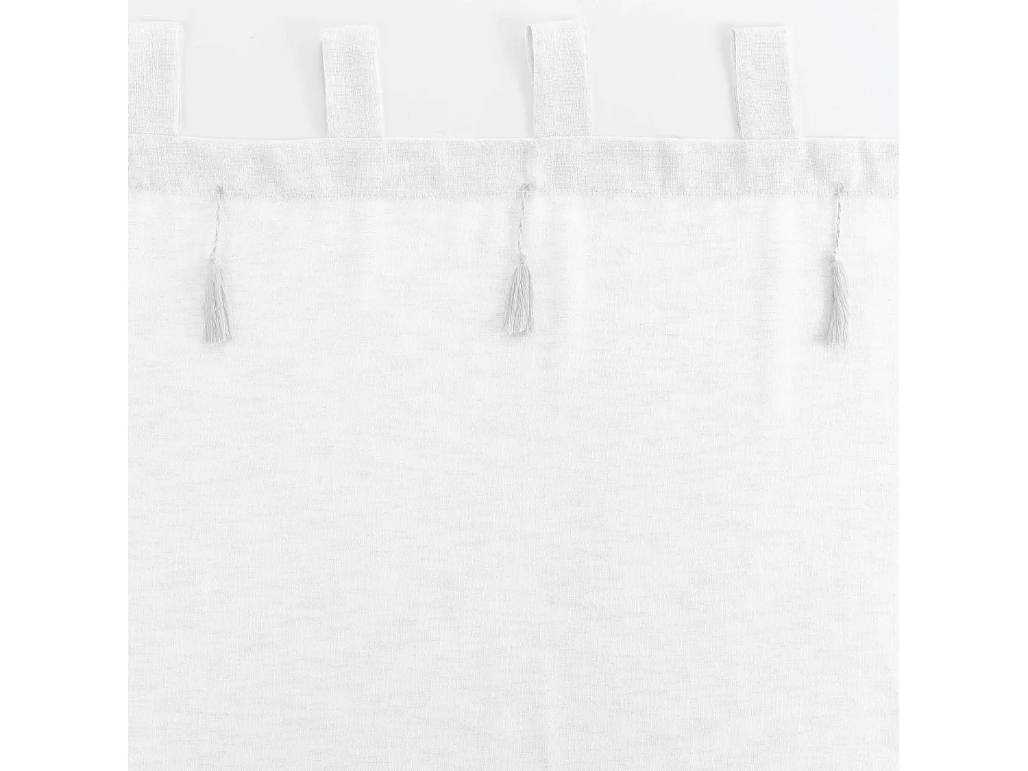 Rideau Voilage à Passants "Dalia" 140x240cm Blanc