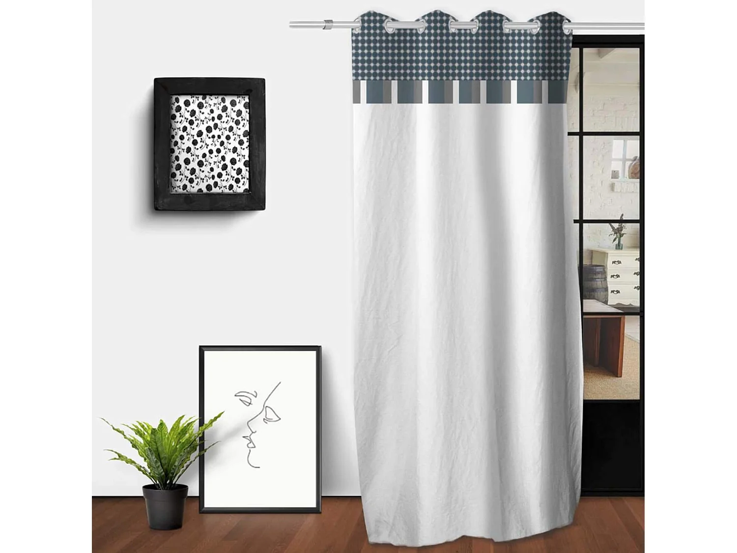 Voilage à œillets Lisbonne 135x250 cm