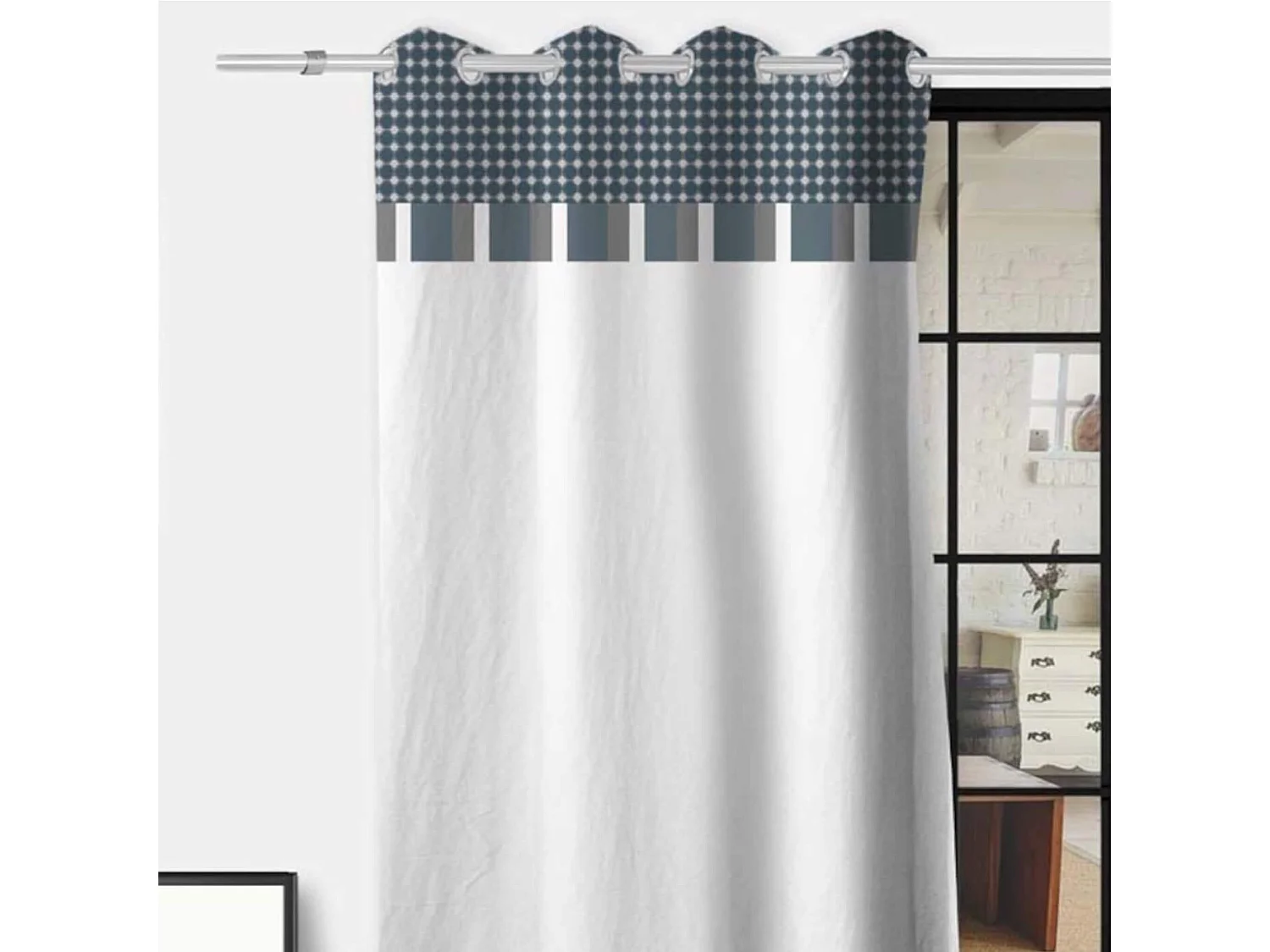 Voilage à œillets Lisbonne 135x250 cm