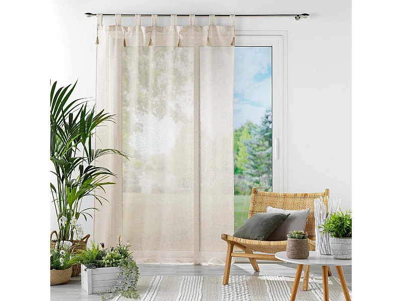 Rideau Voilage à Passants "Dalia" 140x240cm Lin