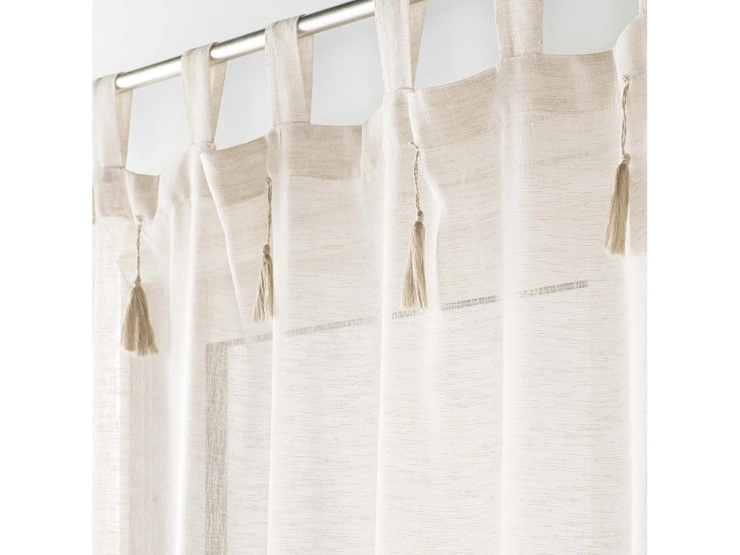 Rideau Voilage à Passants "Dalia" 140x240cm Lin