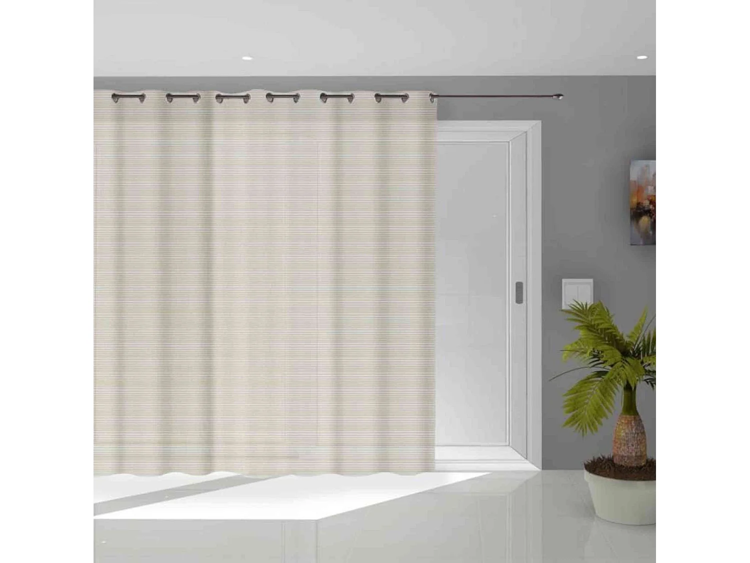 Visillo con ojales 280X250 cm LINA, de Soleil d'Ocre