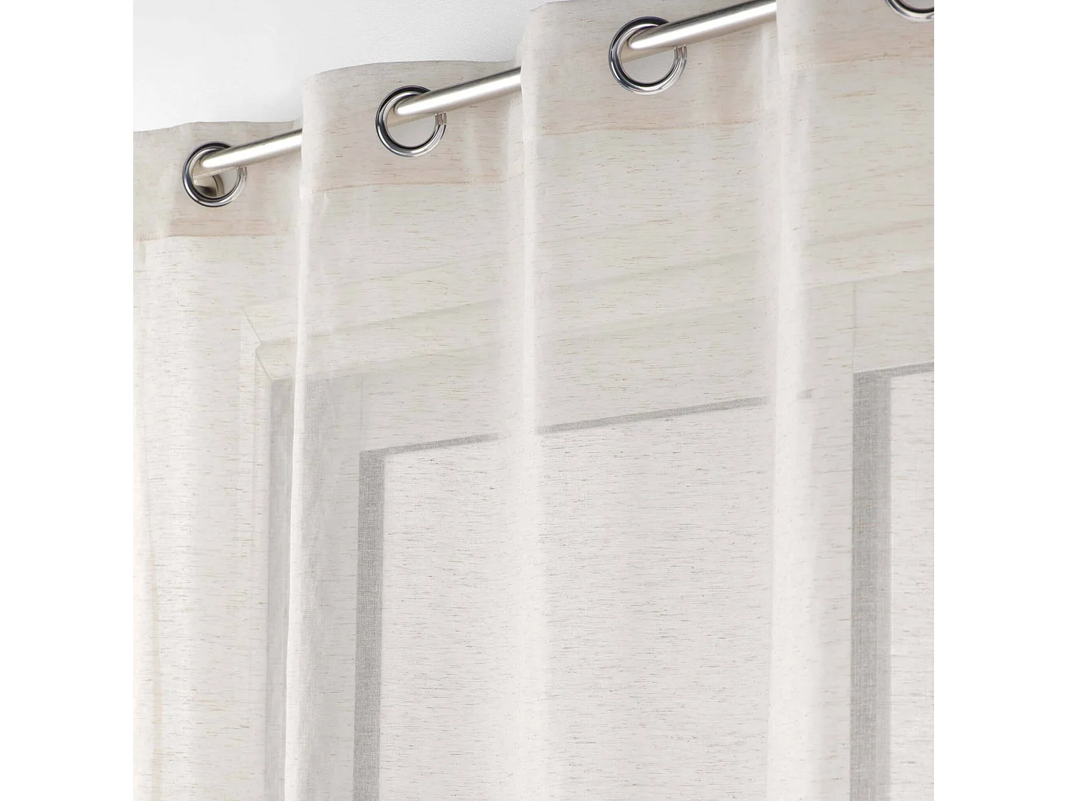 Vorhang in Leinen-Effekt gewebt