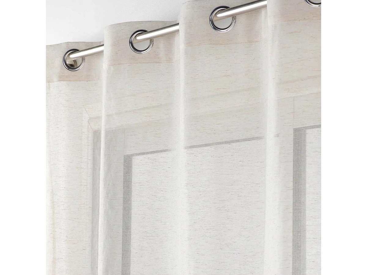 Vorhang in Leinen-Effekt gewebt