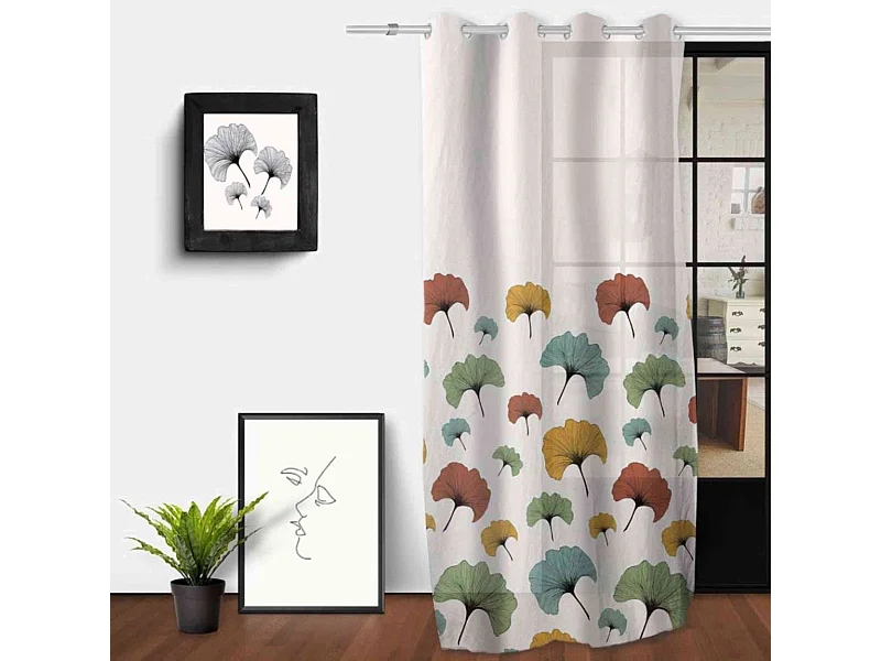 Visillo con ojales 135x250 cm GINKGO