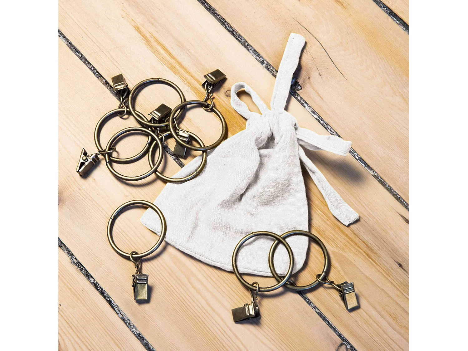 Rideau gaze de coton ajustable 140x300 cm blanc