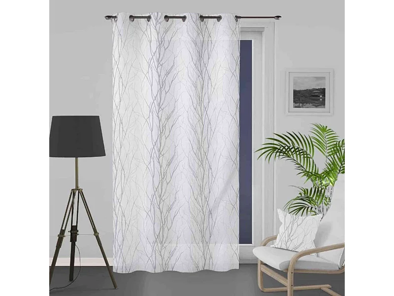 Visillo con ojales 135x250 cm LIANE white by Soleil d'Ocre
