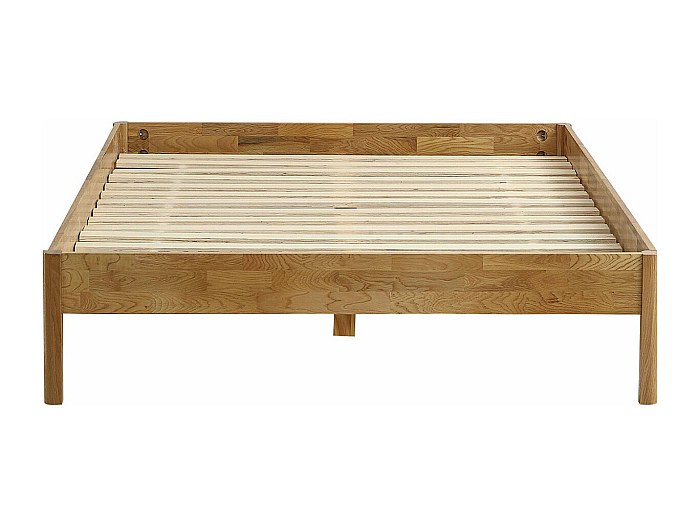 Lit En Chêne Massif 140x190 Cm, Sommier Inclus, à Venir Chercher (occasion)