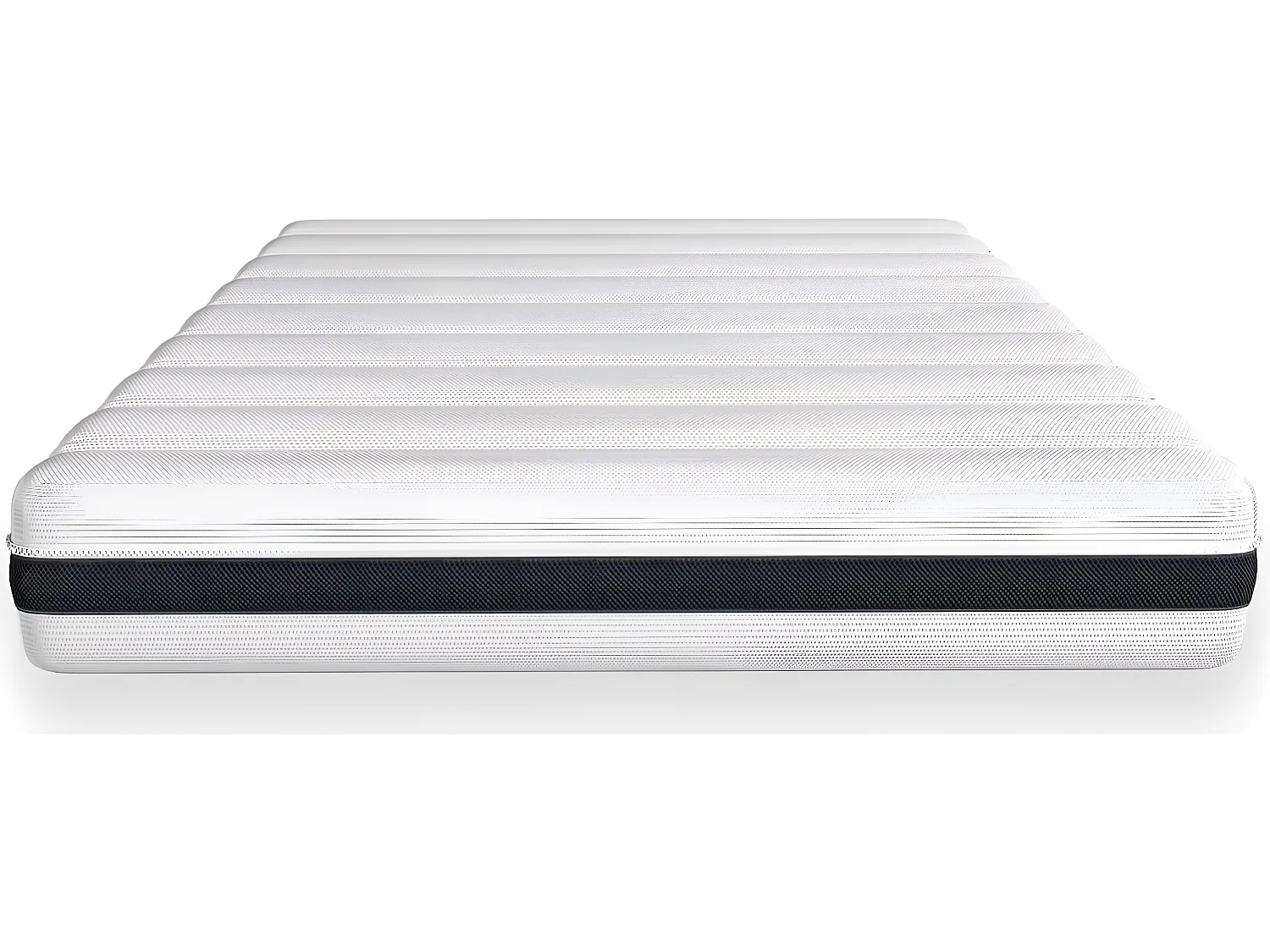 Matelas ressorts ensachés 160x200 Hygiospring - Mousse HR + couette + 2 oreillers