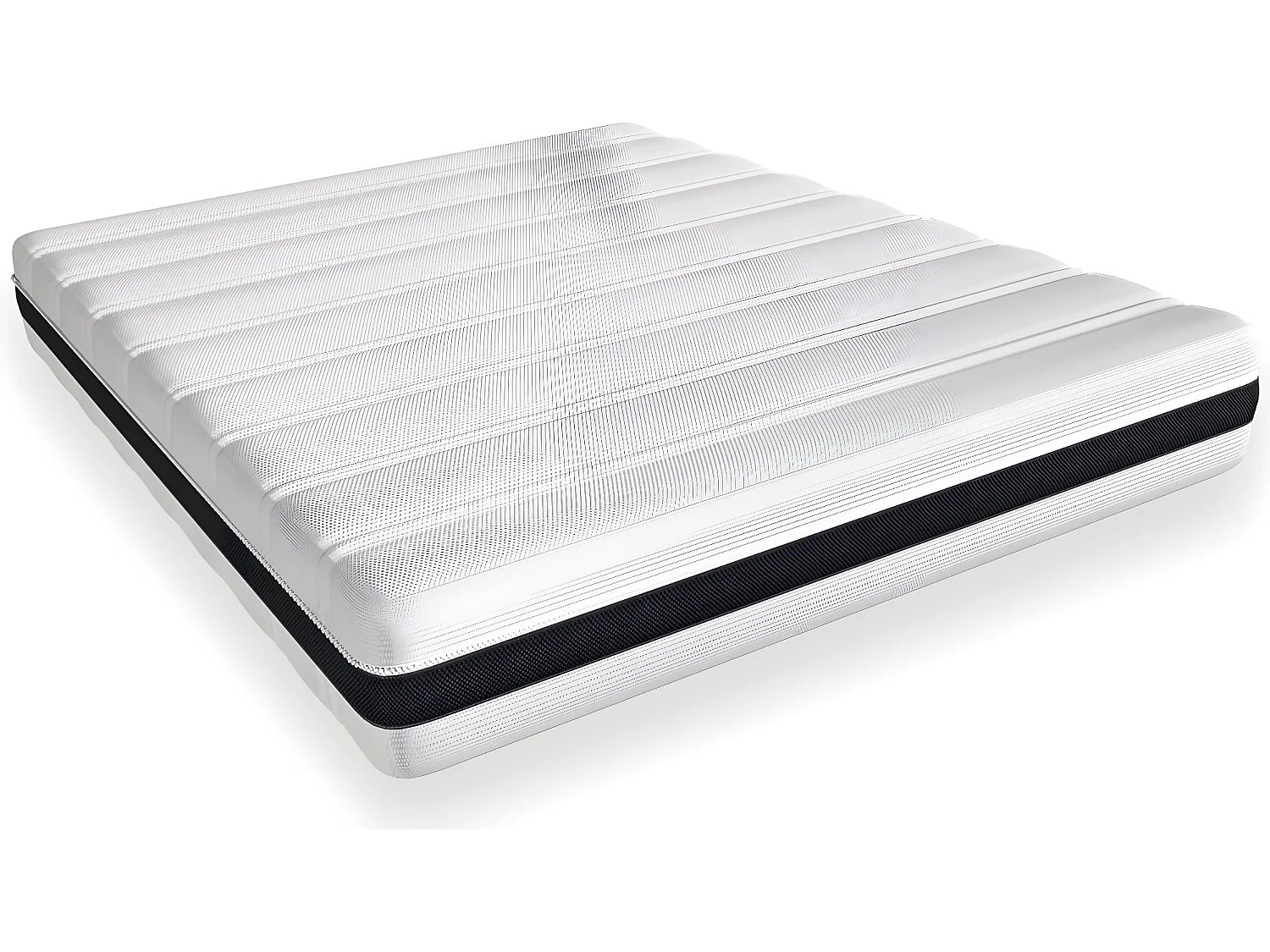 Matelas ressorts ensachés 160x200 Hygiospring - Mousse HR + couette + 2 oreillers