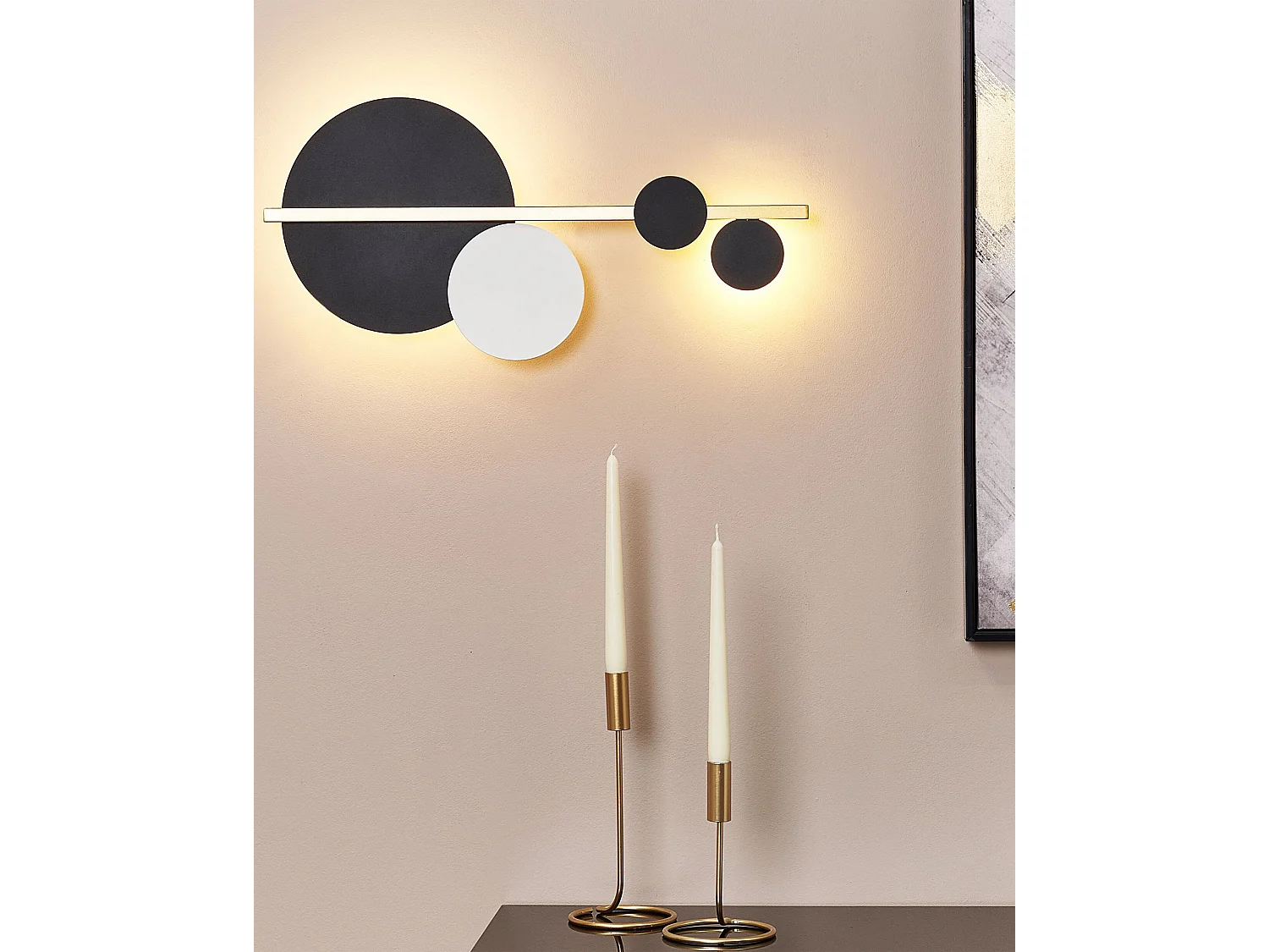LED wandlamp PARITA Metaal Zwart