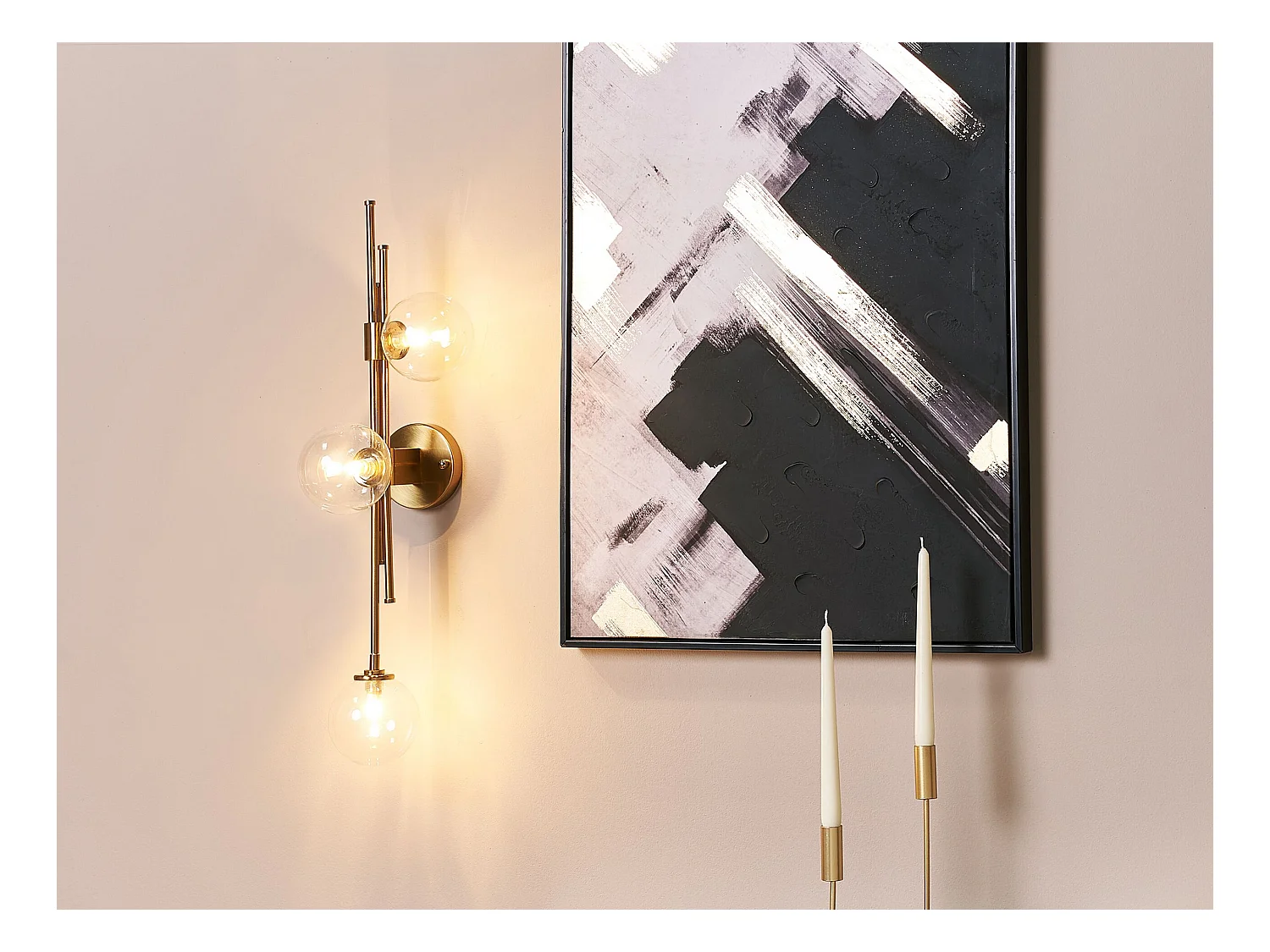 Wandlampe TULIJA Metall Gold