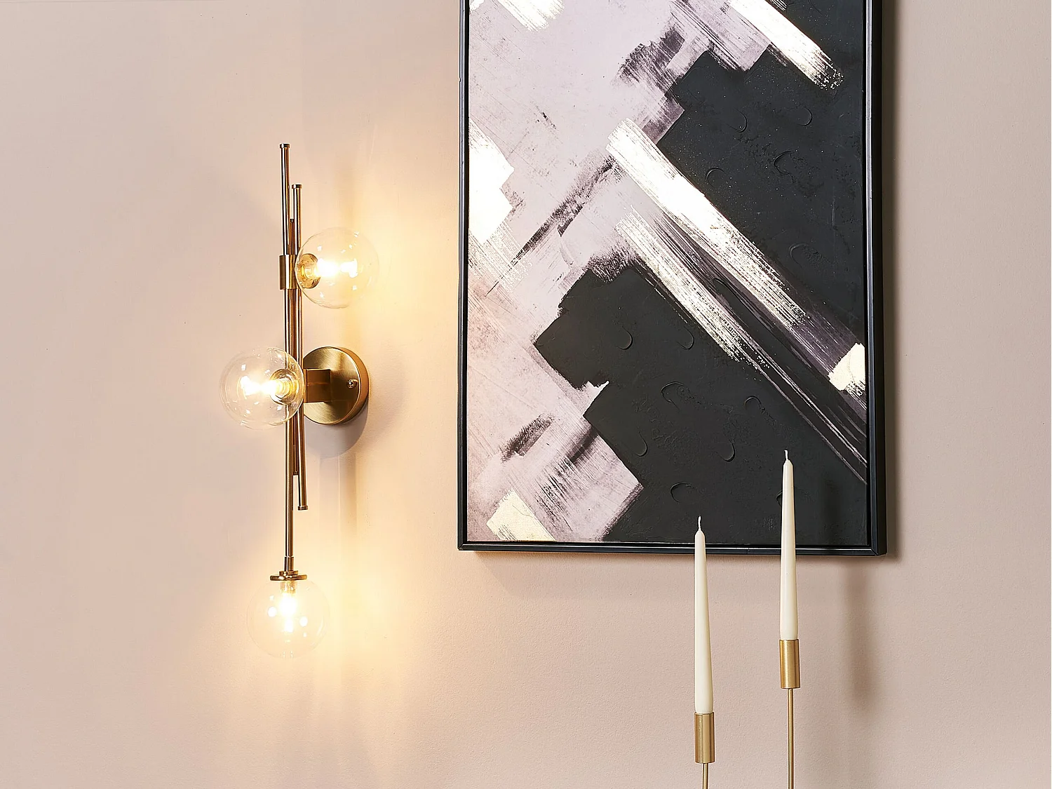 Lampa ścienna TULIJA Metal Złoty
