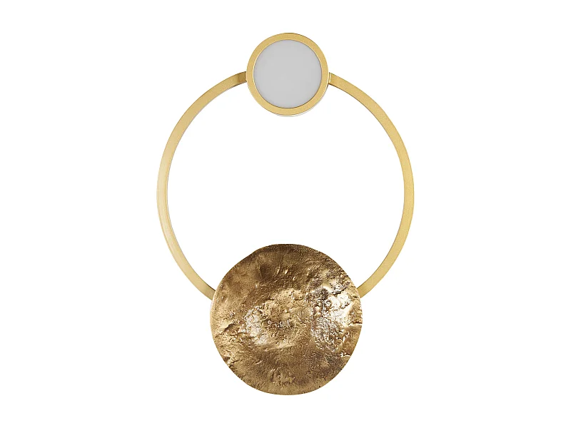 Wandleuchte LED Metall gold Antik-Optik Ringform Glamourös Ponuga