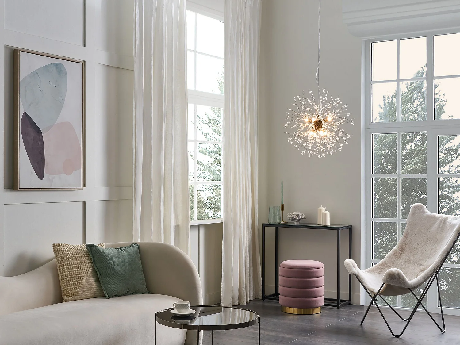 Lampe suspension TOROLA Métal Doré