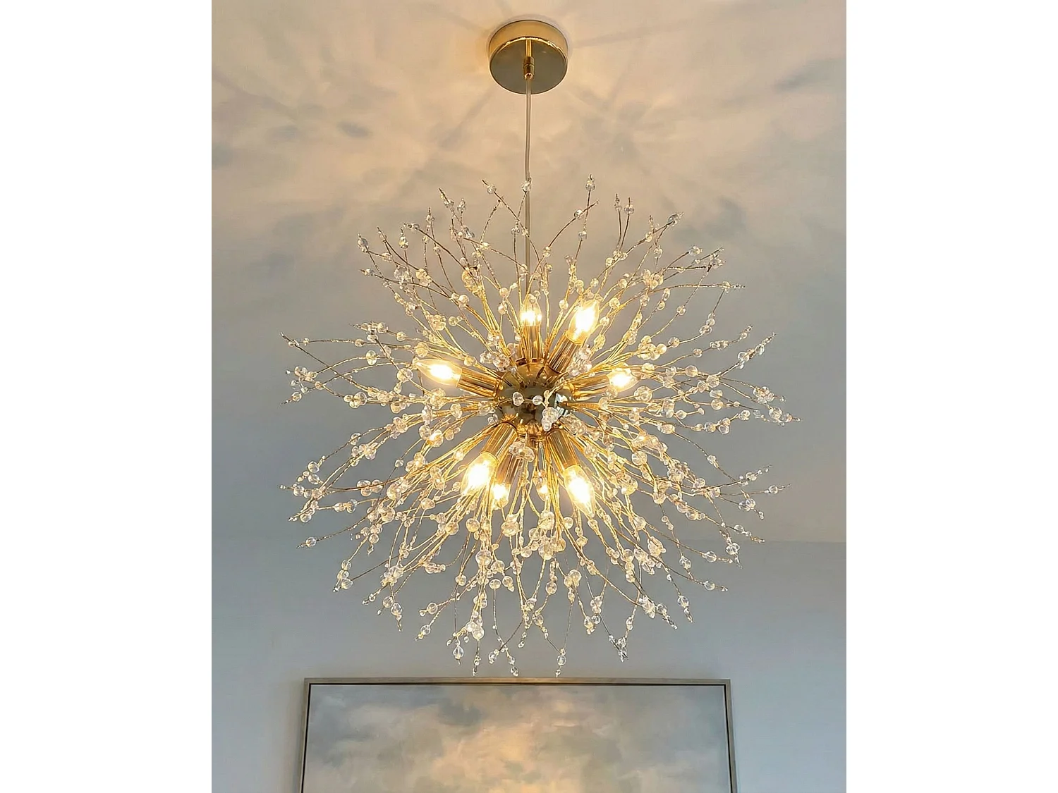 Lampe suspension TOROLA Métal Doré