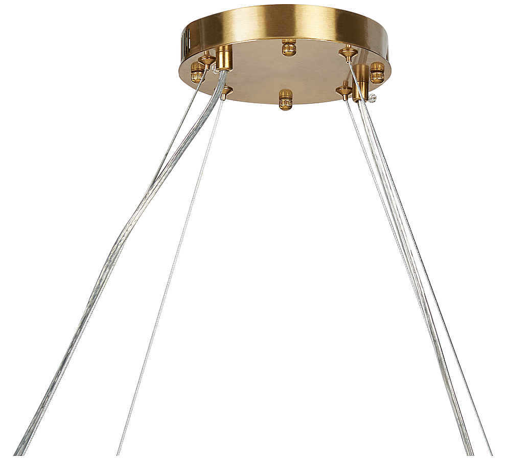 Lámpara de techo LED de vidrio transparente/dorado ⌀ 83 cm YORKIN