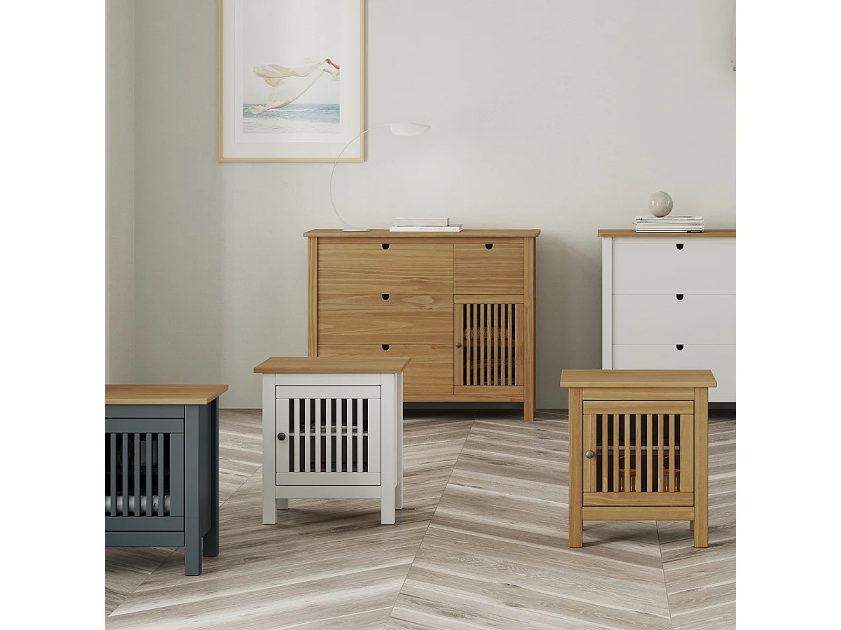 Kommode Bruna - 100x40x80cm - Bruin