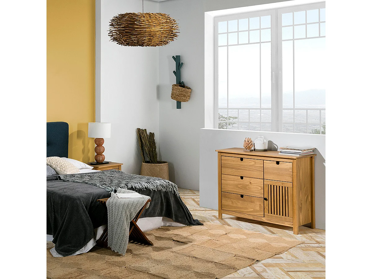 Kommode Bruna - 100x40x80cm - Bruin