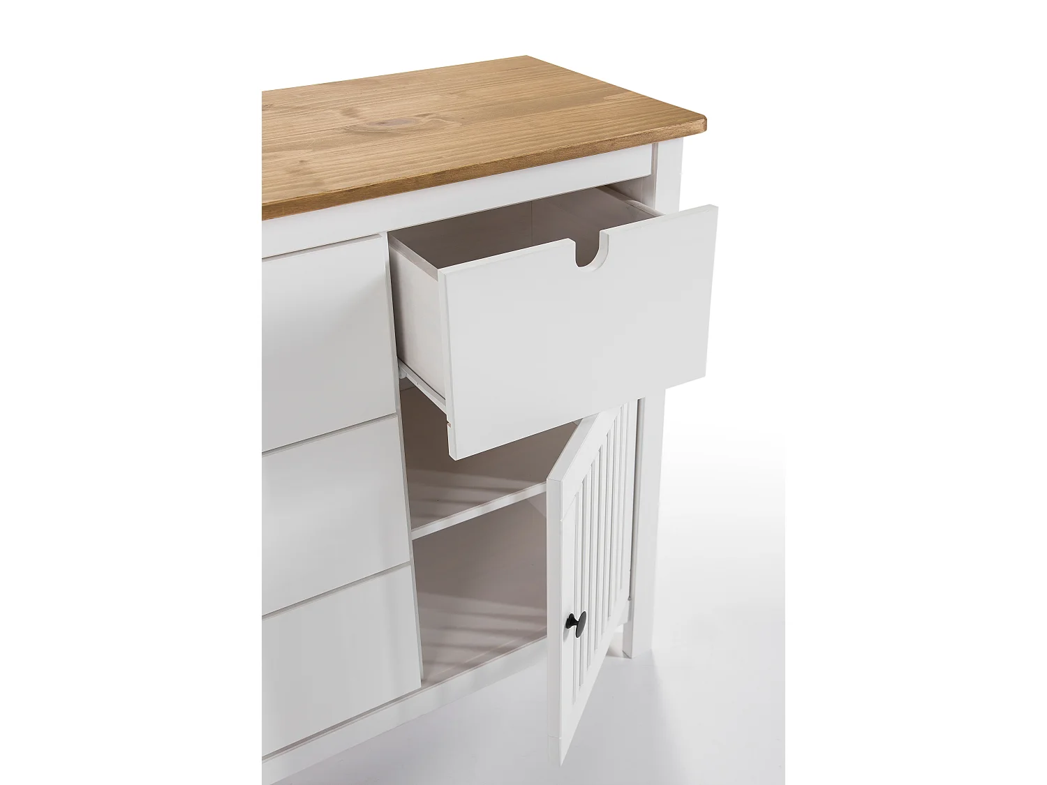 Kommode Bruna - 100x40x80cm - Wit