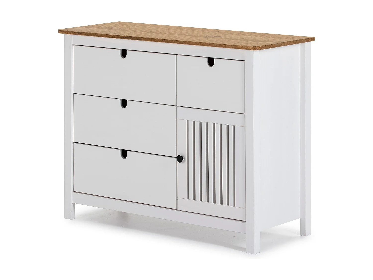 Kommode Bruna - 100x40x80cm - Wit