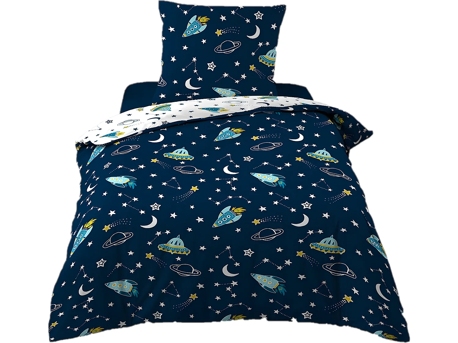 Housse de couette + taie Petit homme de l'espace