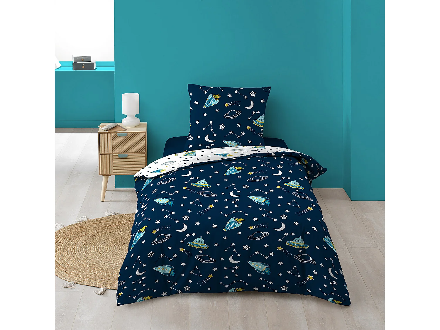 Housse de couette + taie Petit homme de l'espace