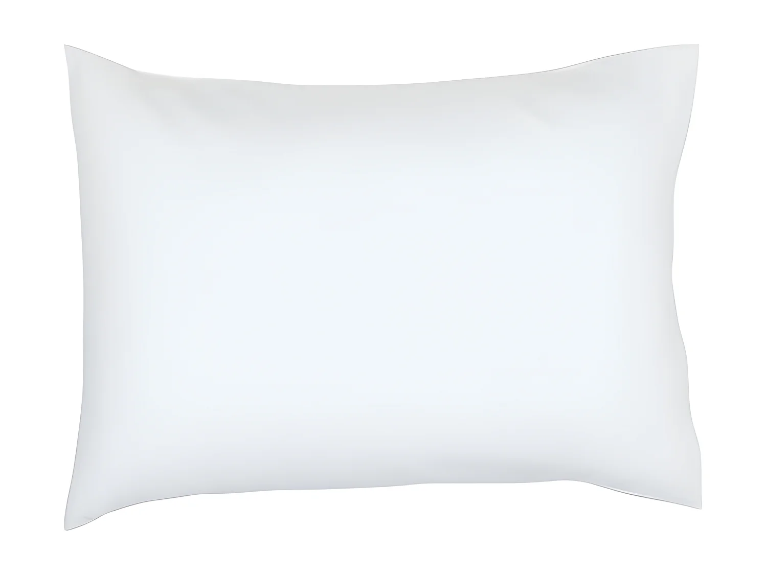 Taie d’oreiller / quadrant 100% coton, qualité 144 fils. En couleurs unies. Blanc 60x60cm