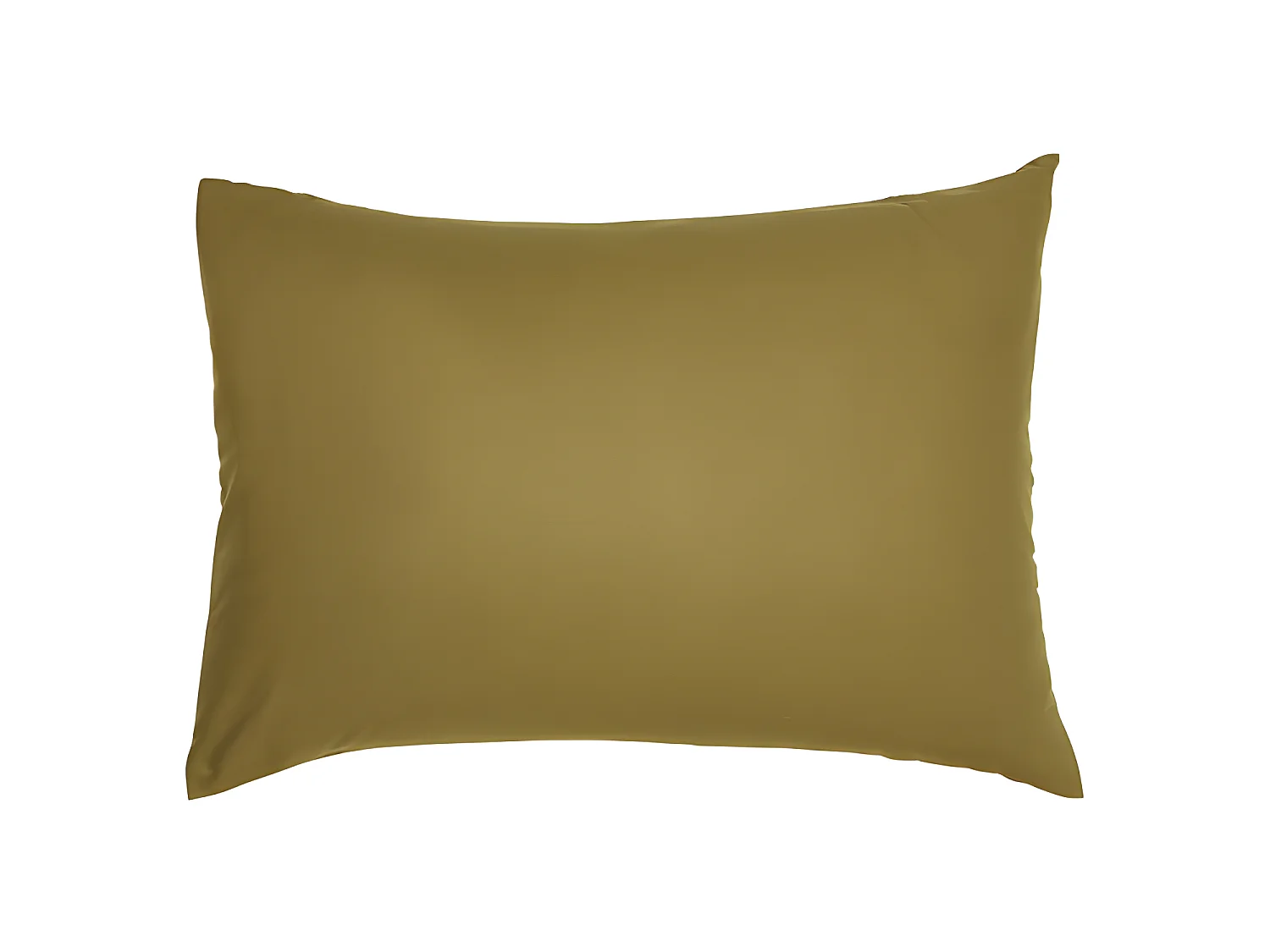 Taie d’oreiller / quadrant 100% coton, qualité 144 fils. En couleurs unies. Bronze 60x60cm