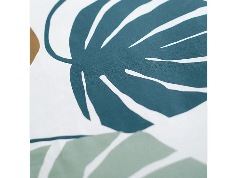 Housse de couette imprimée + 2 housses quadrant, qualité 100% coton M / Draps 220x240cm