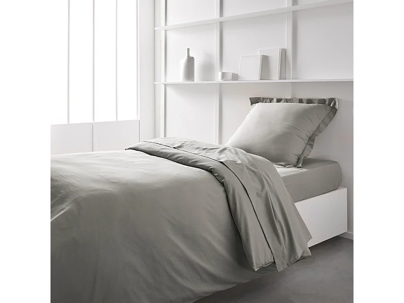 Effen dekbedovertrek 100% katoen, kwaliteit 144 draden. Linnen 140x200cm