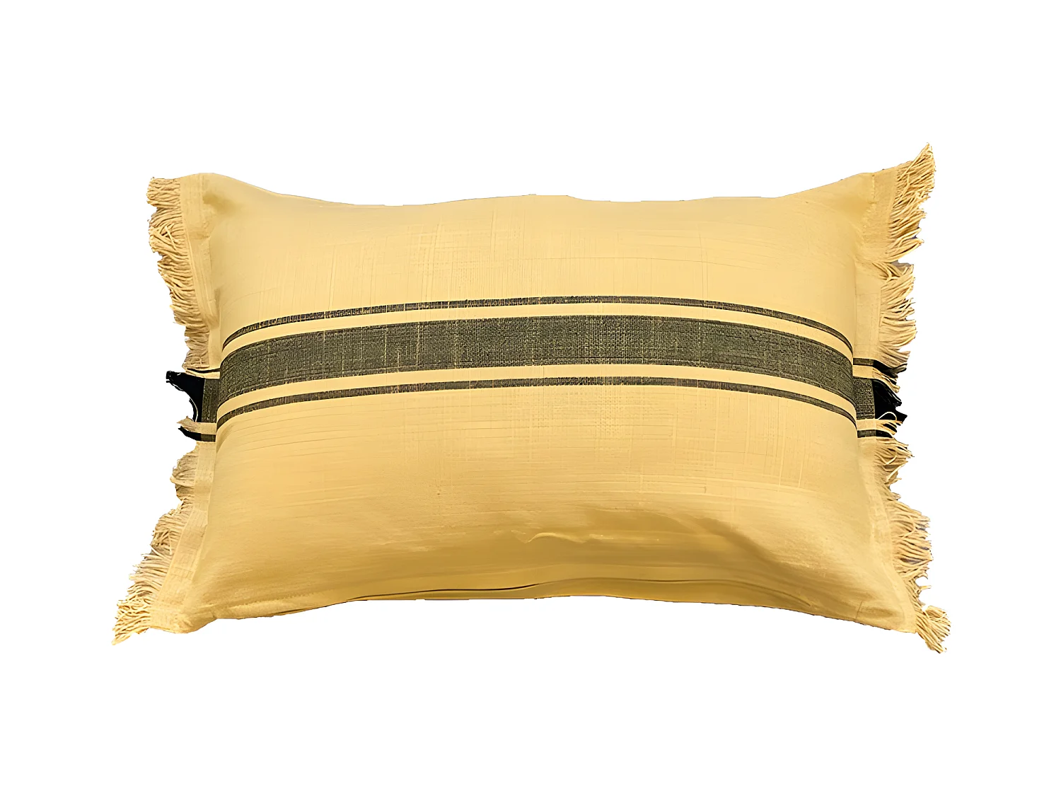 Housse de coussin en coton Kila 30x50 Moutarde