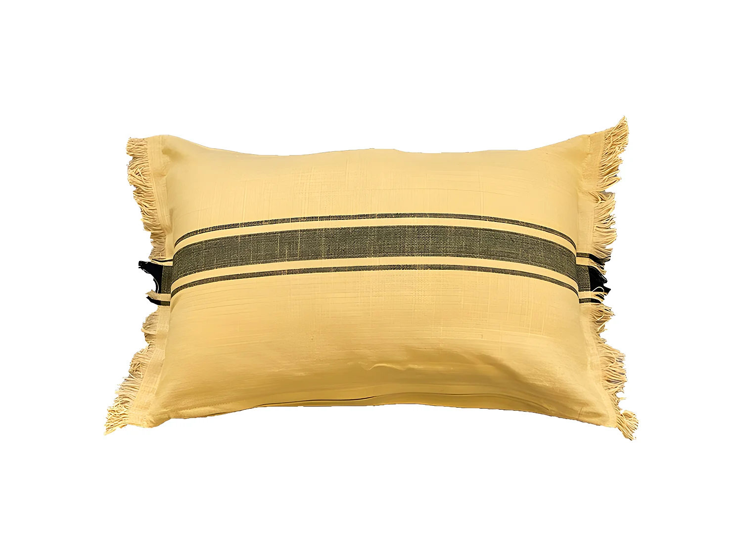 Housse de coussin en coton Kila 30x50 Moutarde