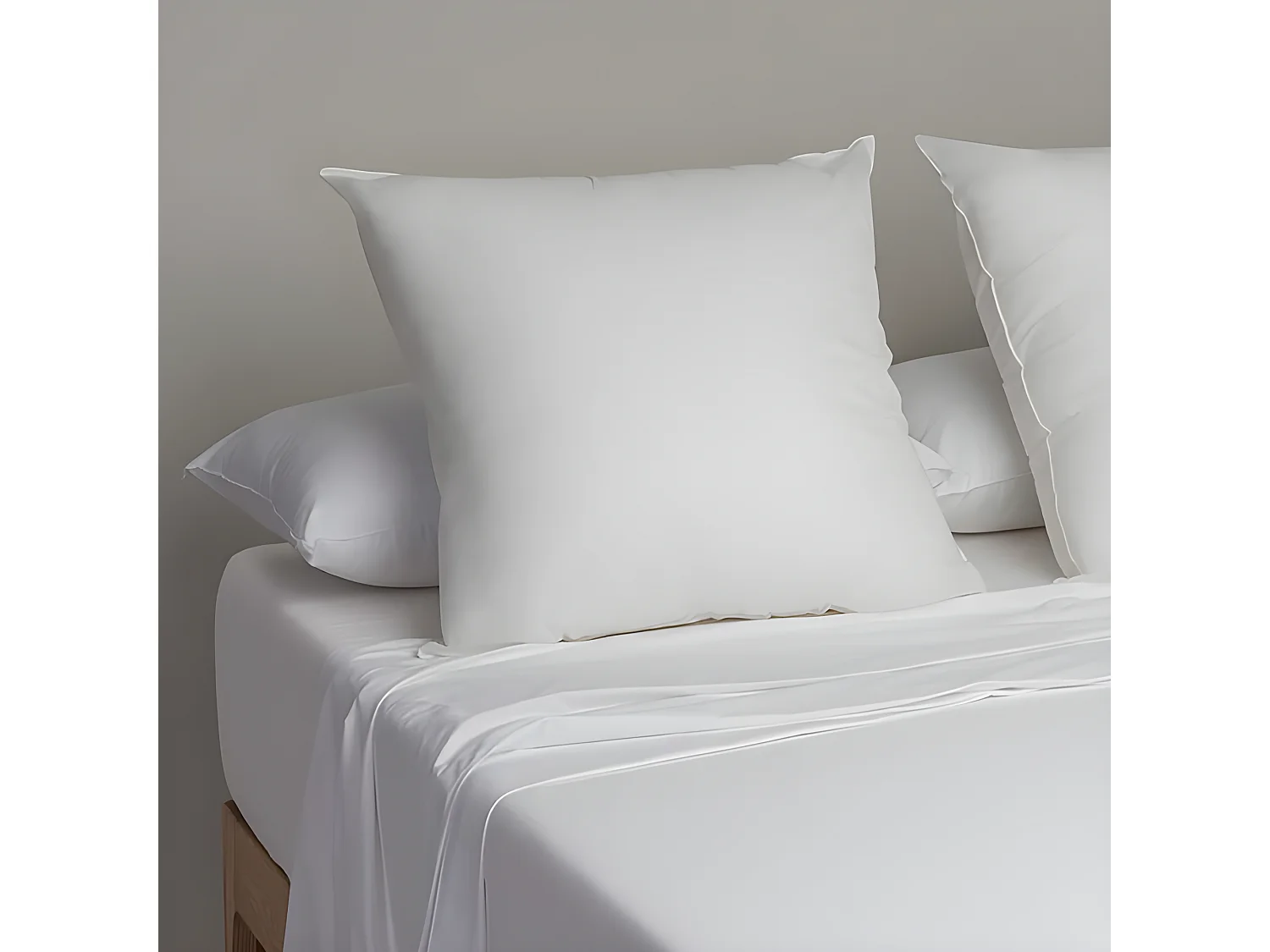 Garnissage coussin fibres creuses siliconées et extérieur polypropylène 55x55cm