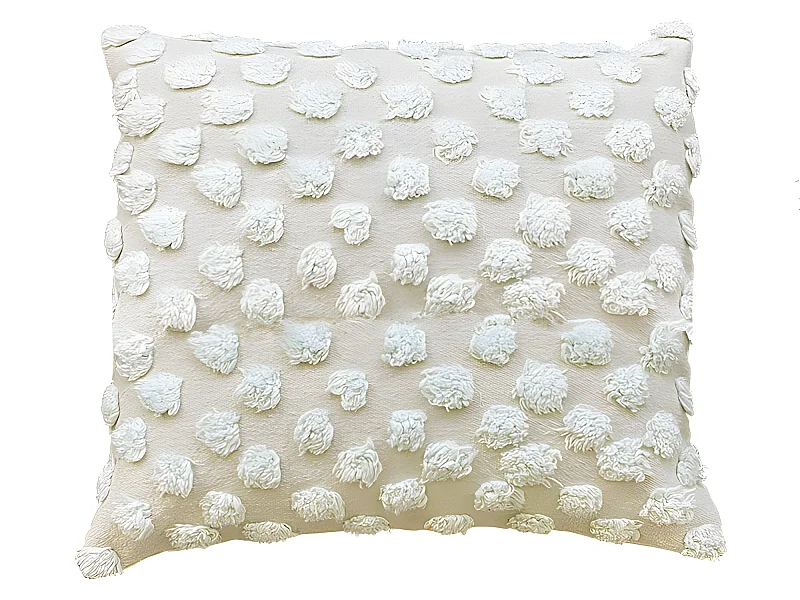 Housse de coussin Mevak en coton 60x60 Bleu clair