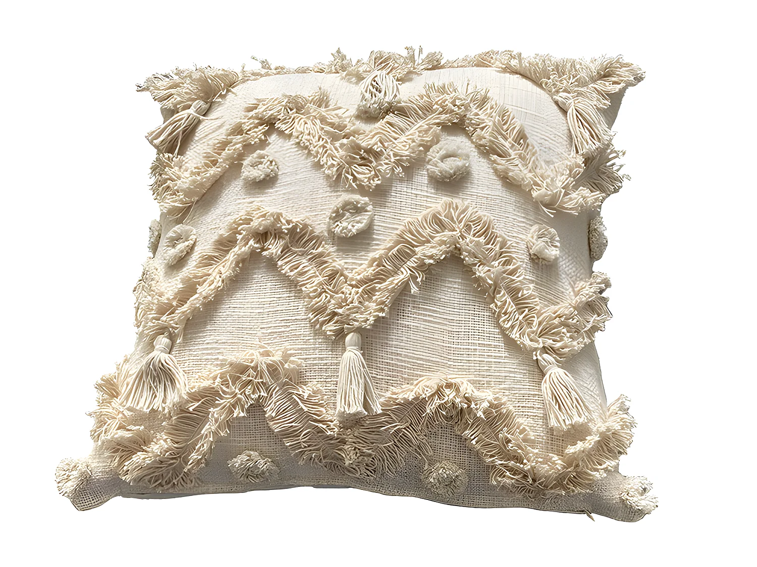 Housse de coussin en coton Imapa 45x45 Naturel