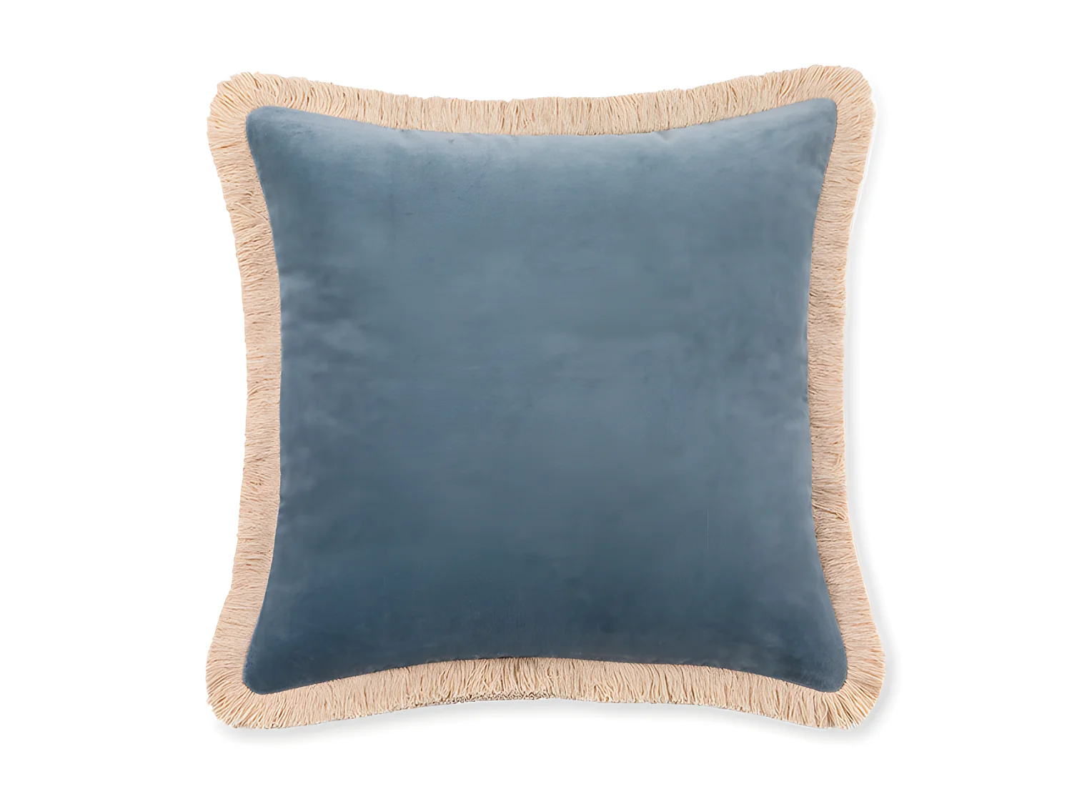 Housse de coussin en velours de coton velours 45x45 Bleu