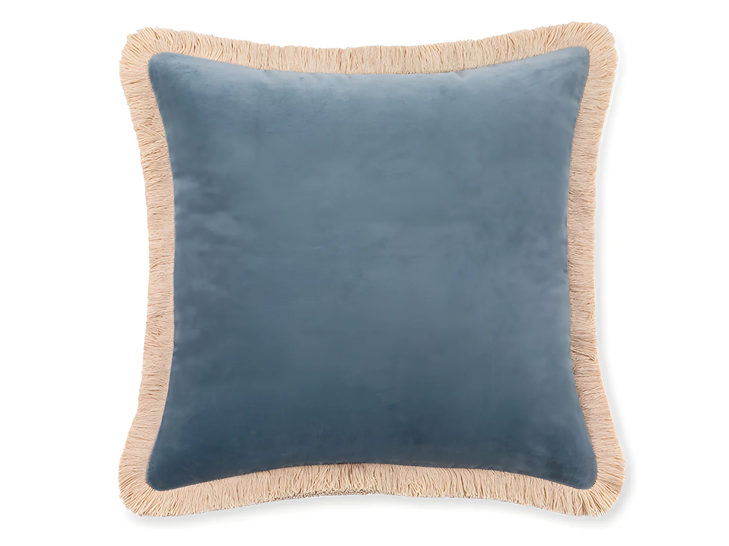 Housse de coussin en velours de coton velours 45x45 Bleu