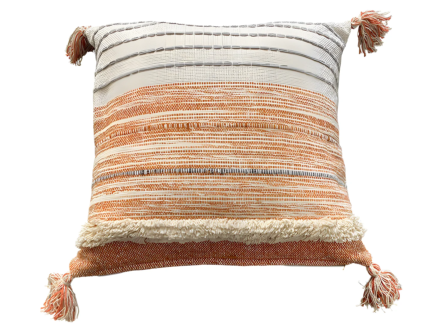 Indy Katoenen Kussenhoes 45x45 Terracotta