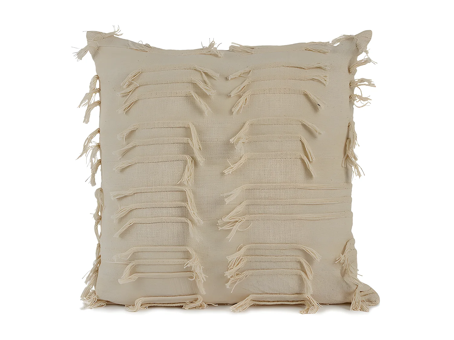 Housse de coussin en coton Nahua 45x45 Naturel