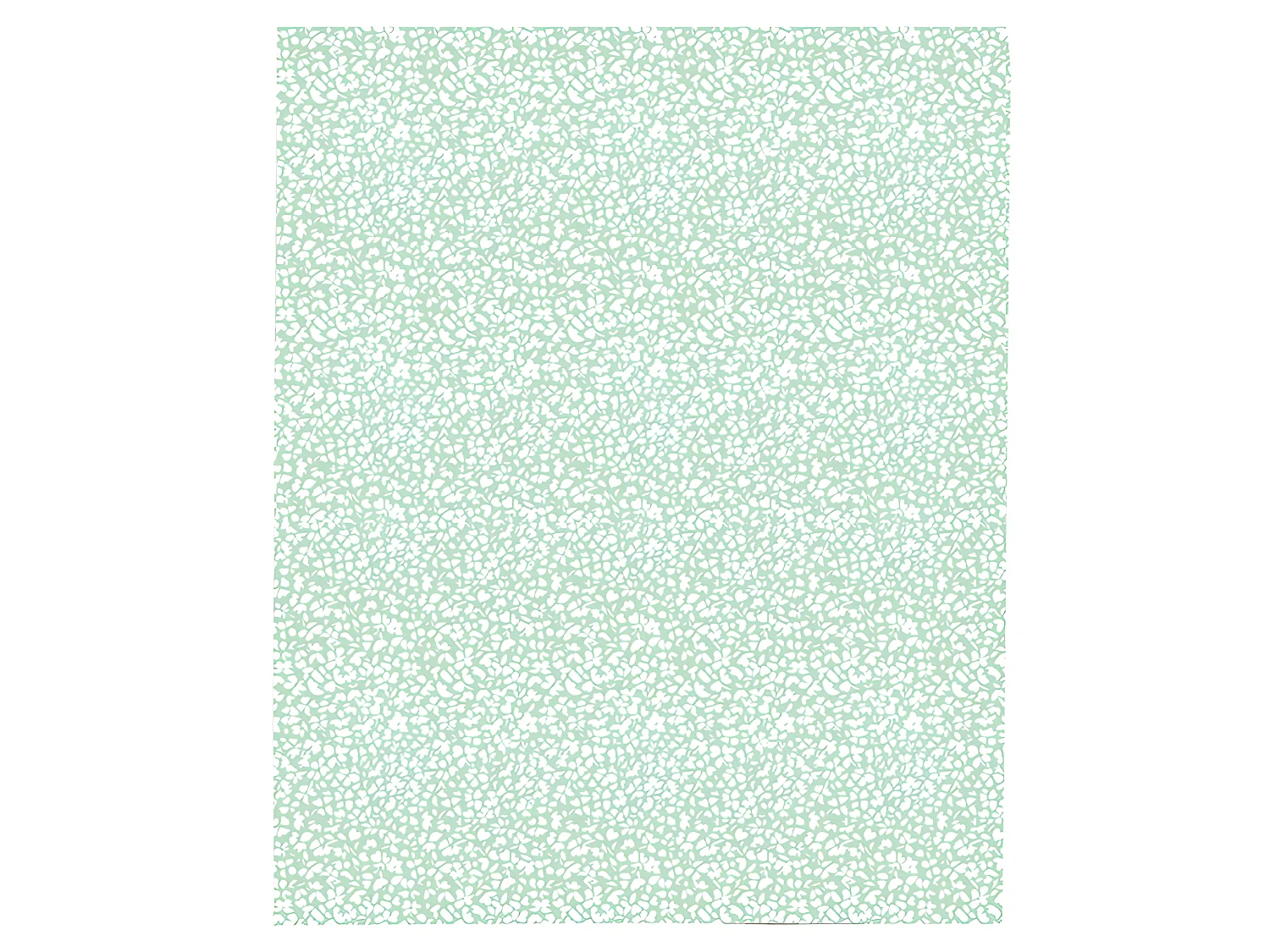 Housse de couette réversible 50% polyester - 50% coton. Avec imprimé fleuri. menthe 260x240