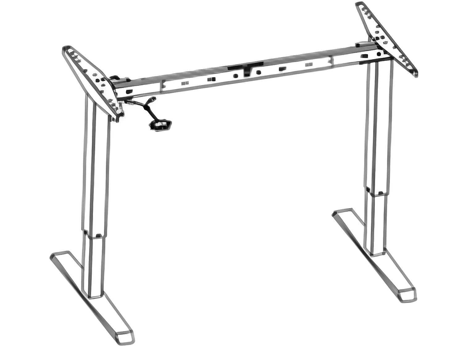Bureau Pro Electrique Longueur 140 cm - Coloris: Chêne Clair