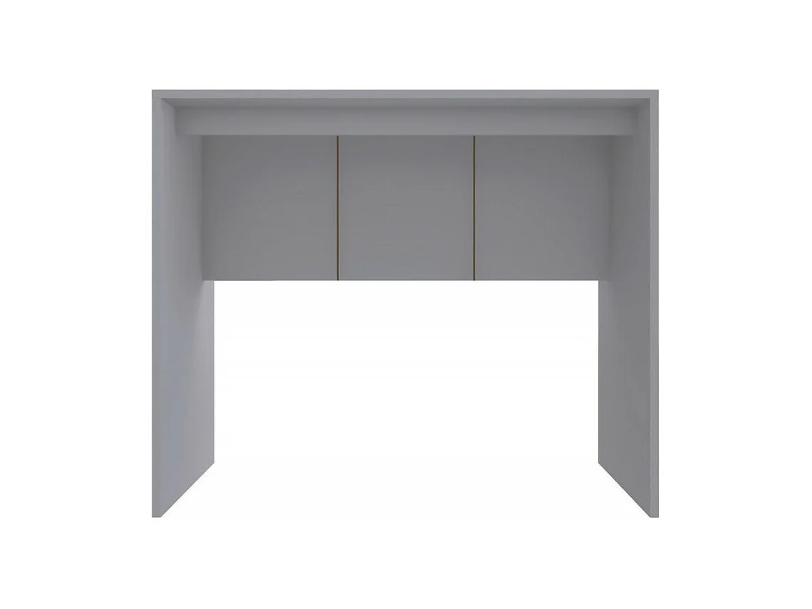 Bureau Gris Mat L 90 H 76 P 54 cm