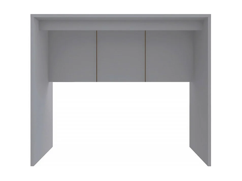 Bureau Gris Mat L 90 H 76 P 54 cm