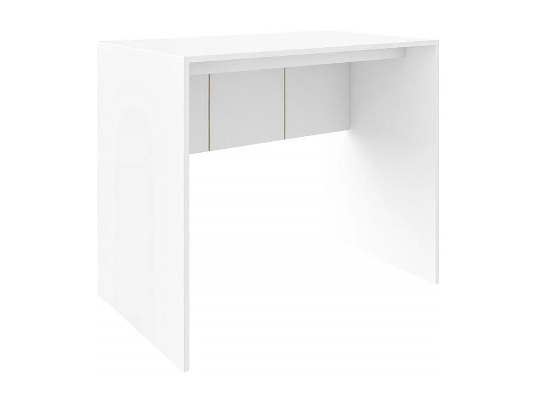 Bureau Blanc Mat L 90 H 76 P 54 cm